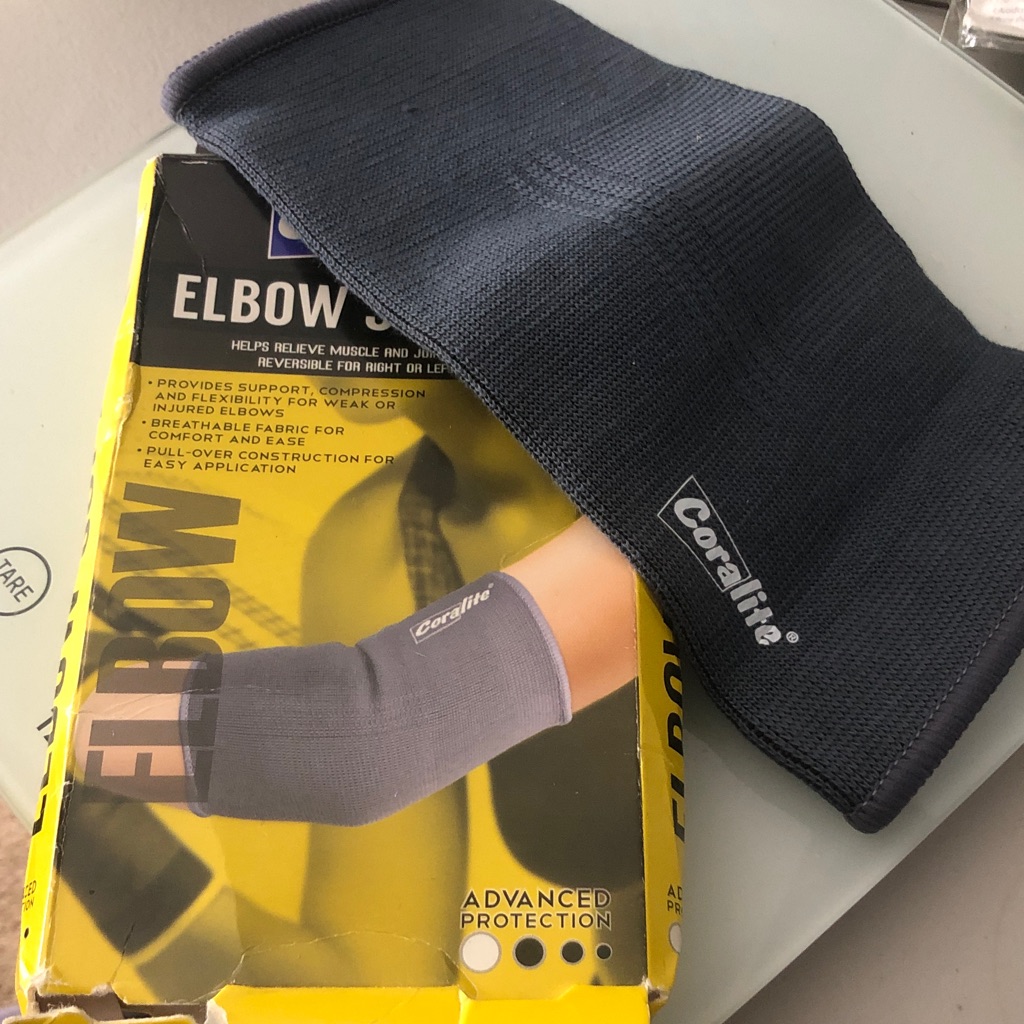 Gray Elbow Support Sleeve